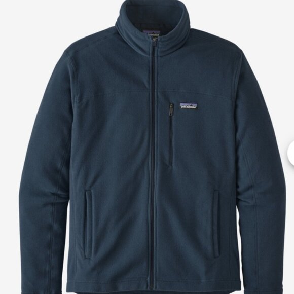 Patagonia Micro Fleece Jacket Navy Size Medium Blue - Picture 1 of 10